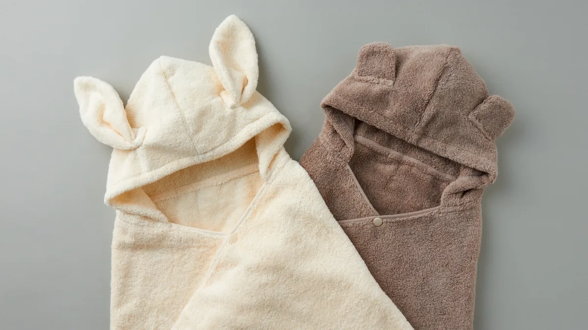 フード付きバスタオル