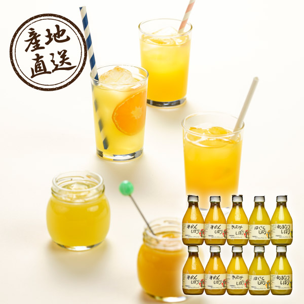 産地直送グルメ│伊藤農園 100%ピュアジュース4種飲み比べ10本