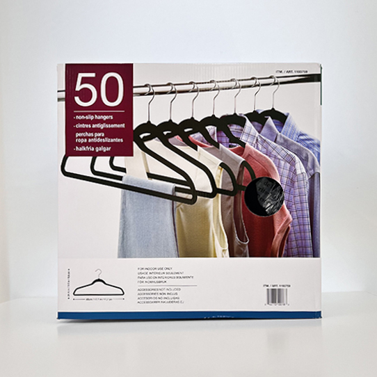 ノンスリップハンガー 50本（ブラック）