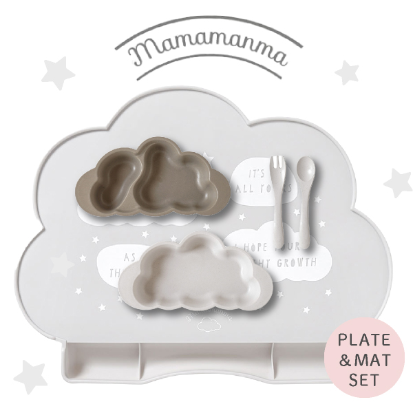 【mamamanma マママンマ】プレート＆マットセット　トープ