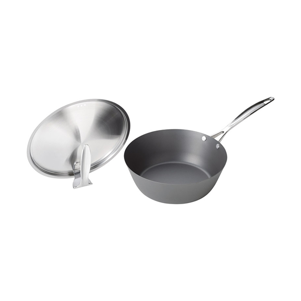 涅 IH対応窒化鉄いため鍋24cm（蓋付）