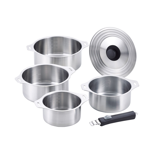 燕三 IH対応着脱式鍋4点セット