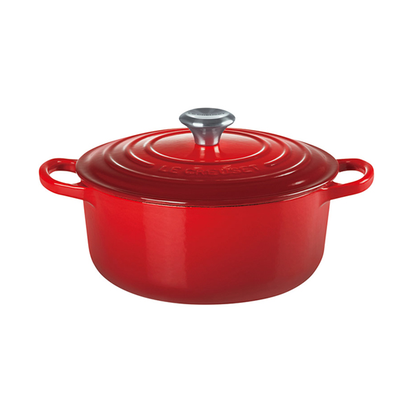 ル･クルーゼ シグニチャー ココット･ロンド20cm（チェリーレッド）