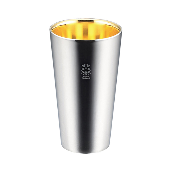 Made in TSUBAME 金の贅 18-8ステンレスW構造タンブラー（内面24金メッキ）