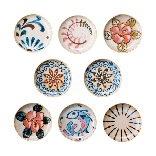 かりゆし 絵変り小皿揃