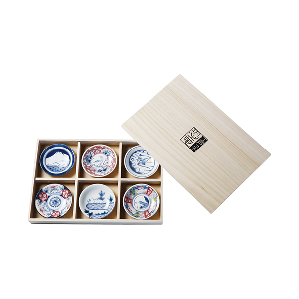 江戸っ子恐竜 六客まめ皿揃