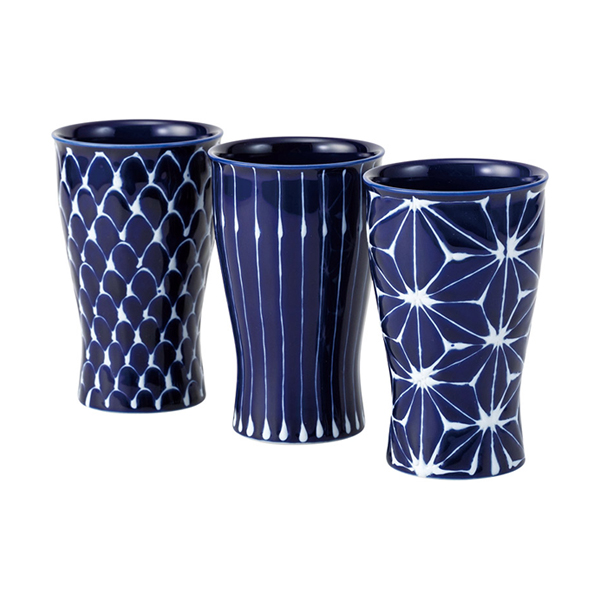 波佐見焼 瑠璃 smart 1/2 トリオ