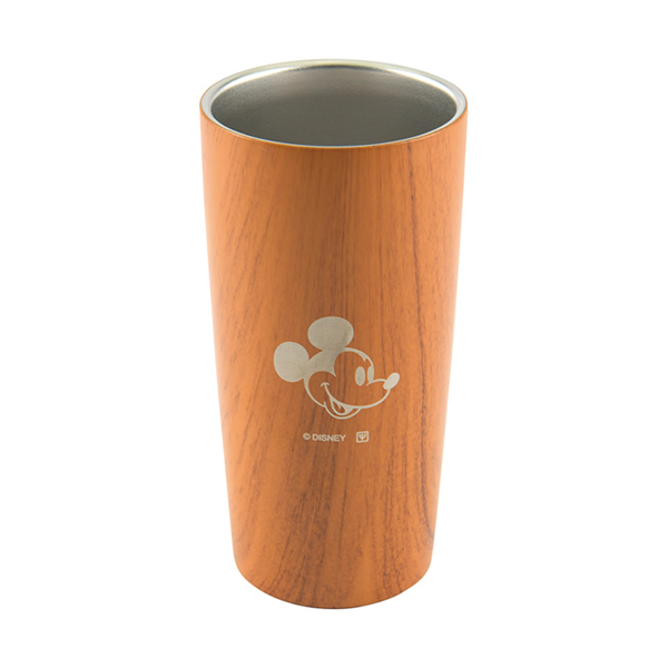 ディズニー WD 木目真空タンブラー MB（ミッキー） 440ml