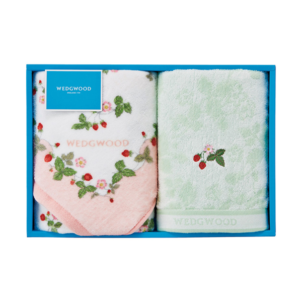 ウェッジウッド フェイスタオル2P（ピンク）