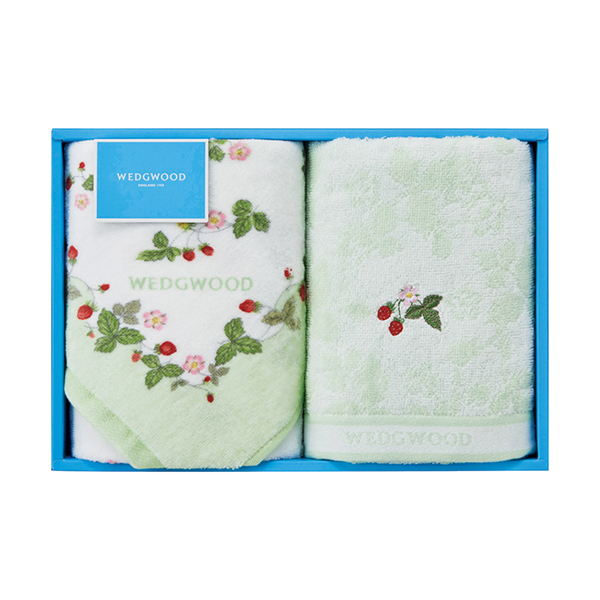 ウェッジウッド フェイスタオル2P（グリーン）