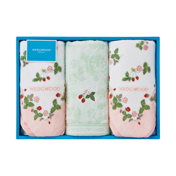 ウェッジウッド フェイスタオル3P（ピンク）