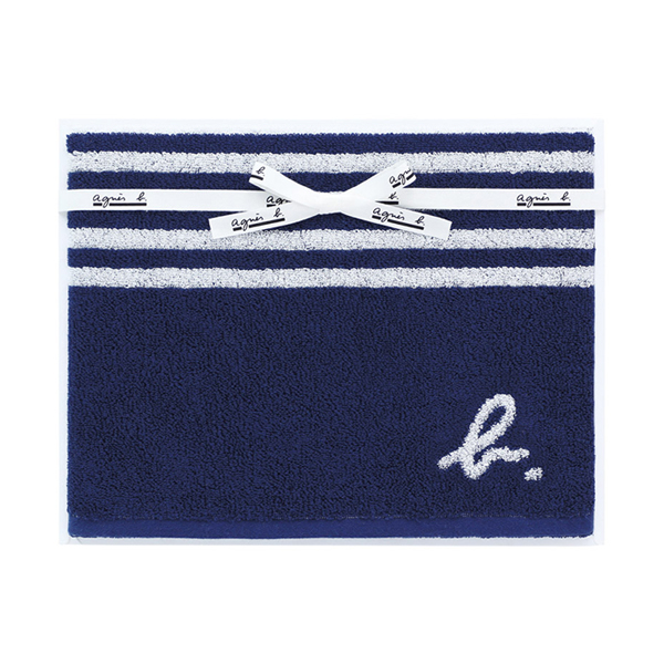 アニエスベー abマリニエール バスタオル（ダークブルー）