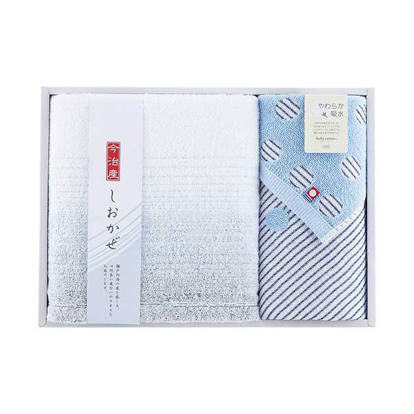 今治タオル しおかぜ バス1P・ウォッシュタオル1P
