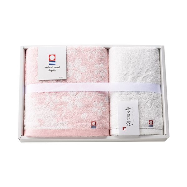今治タオル 雪月花II バス1P・フェイスタオル1P