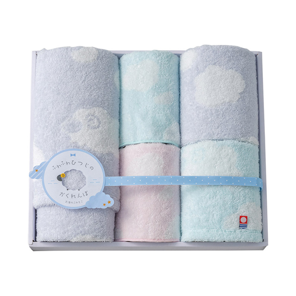 天使のふわもこ ふわふわひつじのかくれんぼ タオルセット B