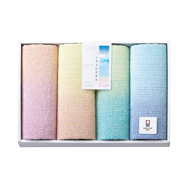 Solairo Towel（ソライロタオル） 今治産タオル フェイスタオル4P