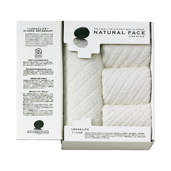 ナチュラルフェイスライフスタイル バス1P・フェイスタオル3P