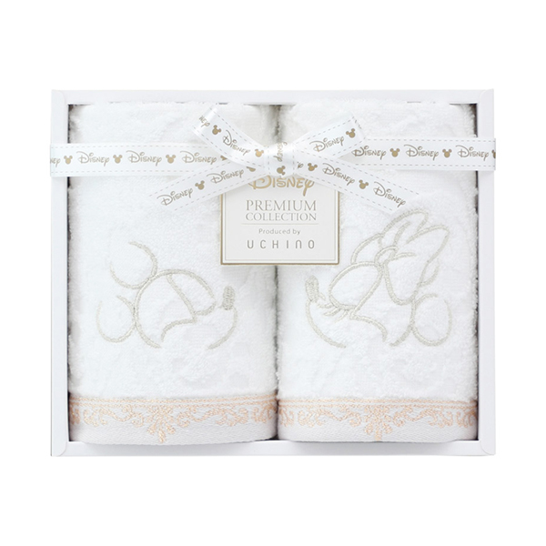ディズニー プレミアム エターナリー ゲストタオル2P（ホワイト）