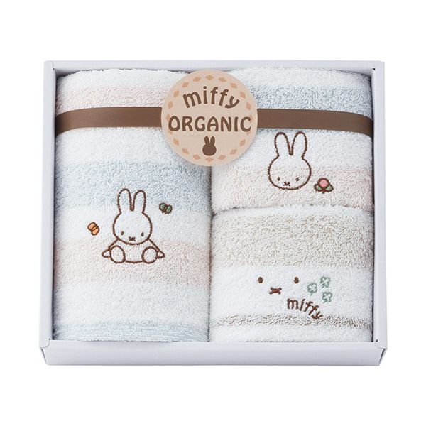ミッフィー オーガニック フェイス1P・ウォッシュタオル2P