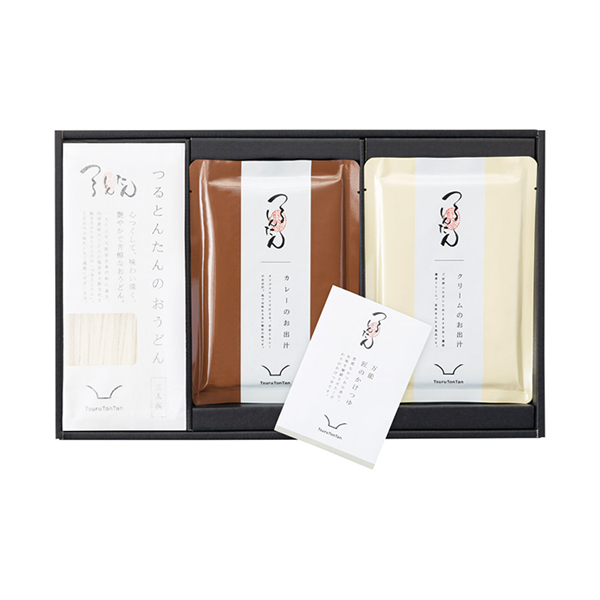 つるとんたん かけ・カレー・クリームのおうどん3人前