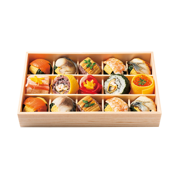 わさび葉寿しうめもり うるわし手鞠わさび葉寿し15個