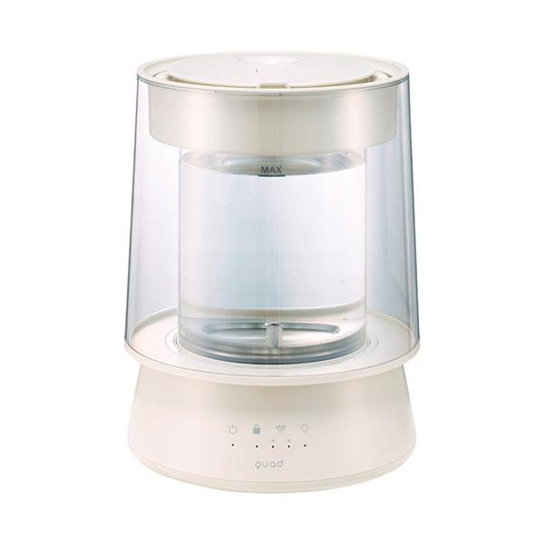 QUADS ガラススチーム加湿器 グラス（アイボリー）