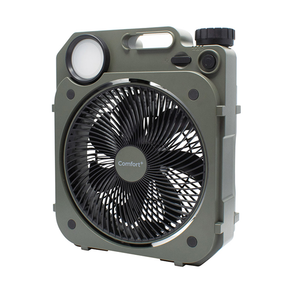 Comfort+ 充電式薄型送風扇 Air Force Fan（モスグリーン）