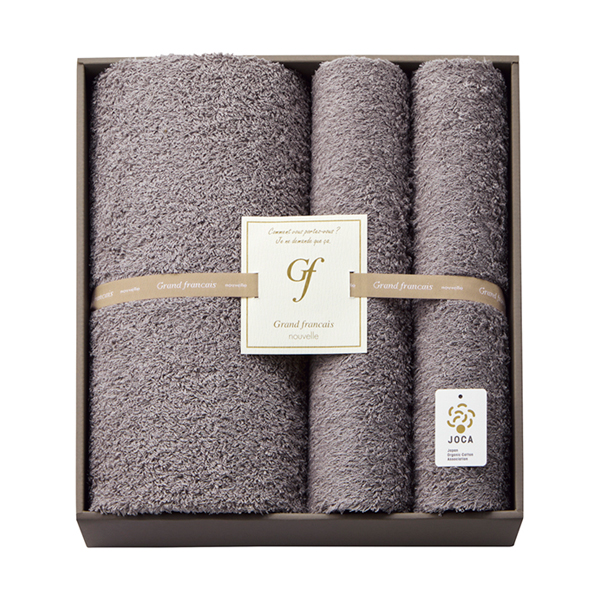 グランフランセヌーベル オーガニックコットン バスタオル1P・フェイスタオル2P