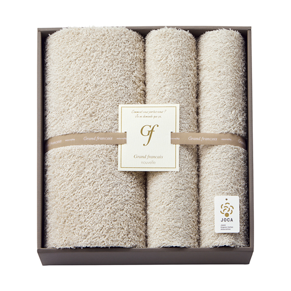 グランフランセヌーベル オーガニックコットン バスタオル1P・フェイスタオル2P