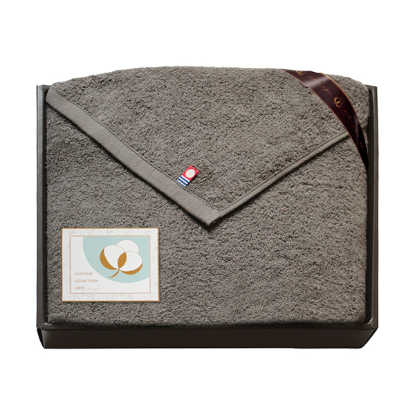 今治 コットンセレクション ミニバスタオル（グレージュ）