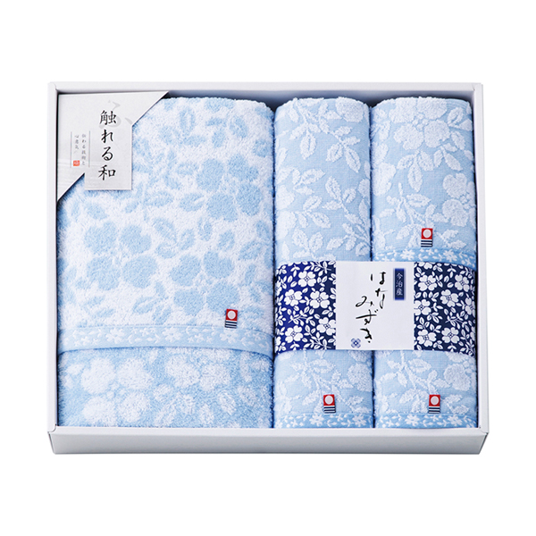 今治タオルブランド はなみずき バスタオル1P・フェイスタオル1P・ウォッシュタオル2P