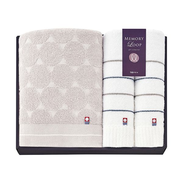 メモリーループ バスタオル1P・フェイスタオル2P