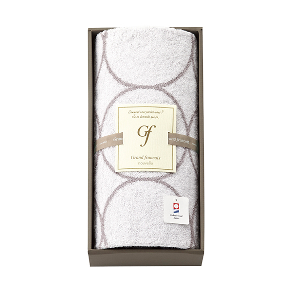 グランフランセヌーベル バスタオル（ホワイト）