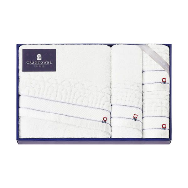 グランタオル今治 ホテルタイプ バスタオル1P・フェイスタオル1P・ハンドタオル2P