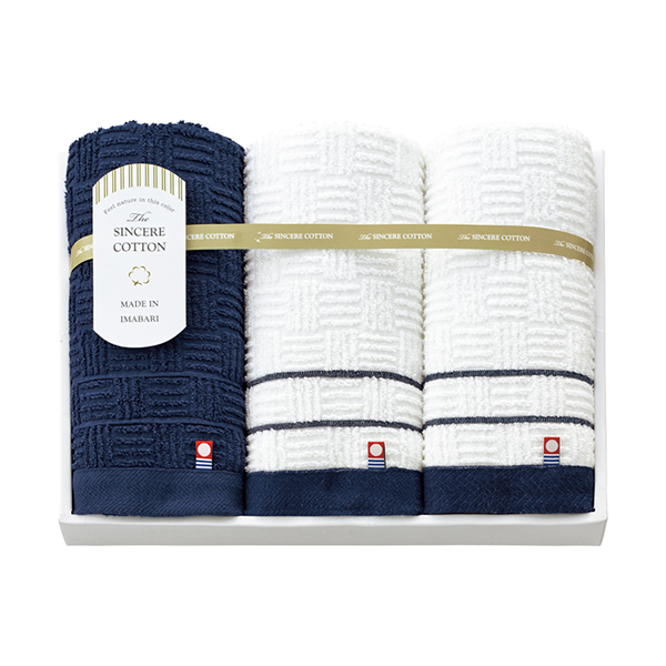 シンシアコットン フェイスタオル3P