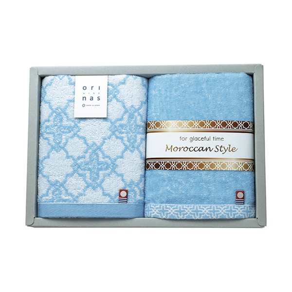 モロッカンスタイルII フェイスタオル2P
