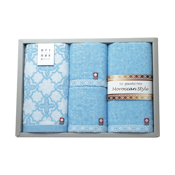モロッカンスタイルII フェイスタオル2P・ウォッシュタオル2P