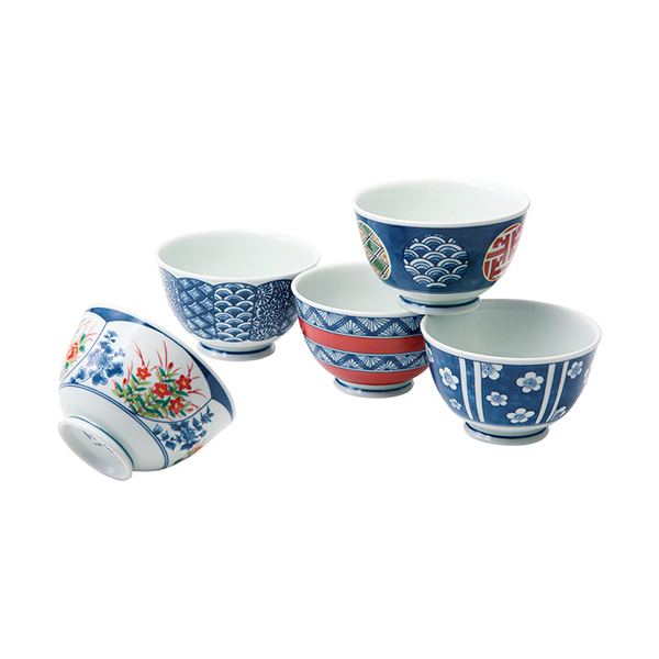 有田焼 染錦文様 お好み丼揃