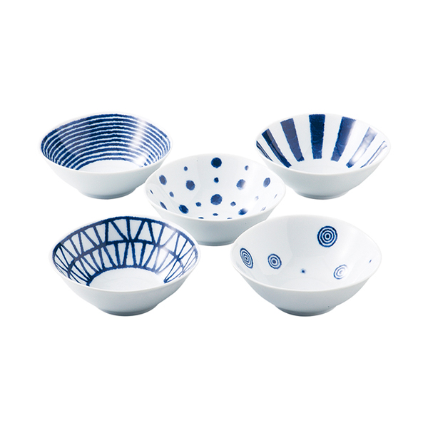 波佐見焼 藍玉 小付揃