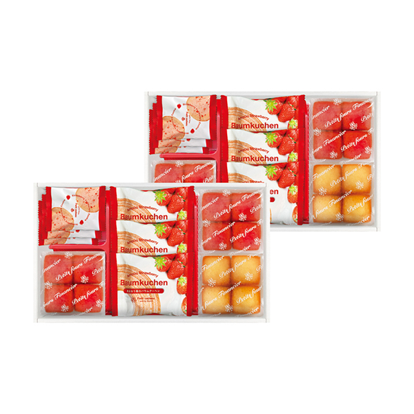 あまおう苺バウムクーヘン＆プチフィナンシェ ギフトボックスF