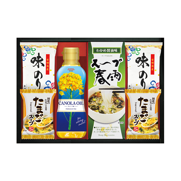 SHOWAキャノーラ油＆のり・たまごスープ詰合せB