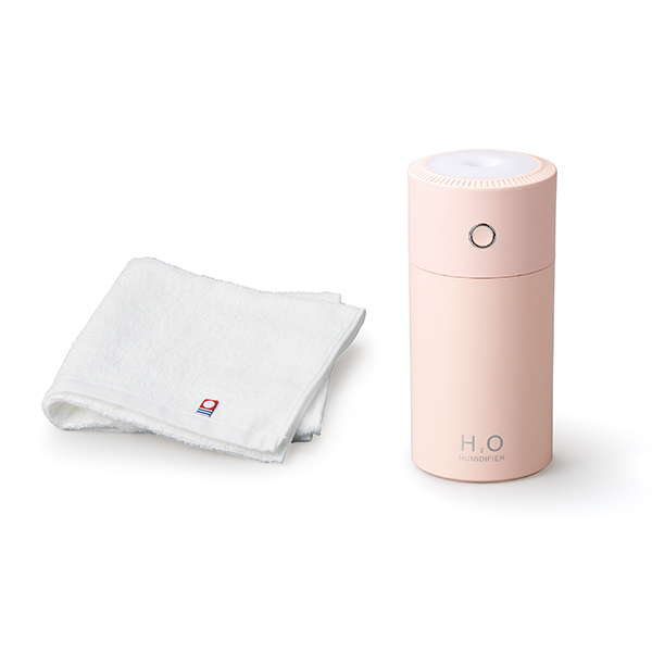 モイスチャー 卓上加湿器＆今治タオル（P）