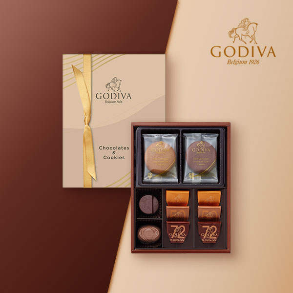 GODIVA チョコレート&クッキー アソートメント（チョコレート8粒入/クッキー4枚入）