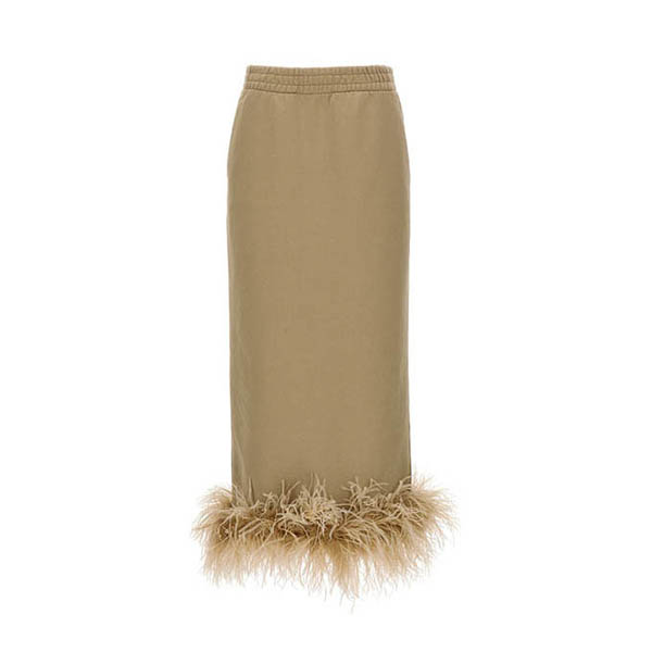 Feather midi skirt Skirts