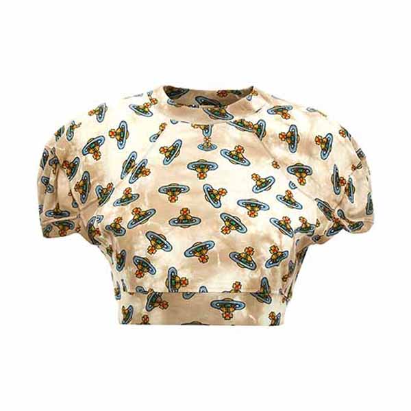 Football cropped' T-shirt Tops