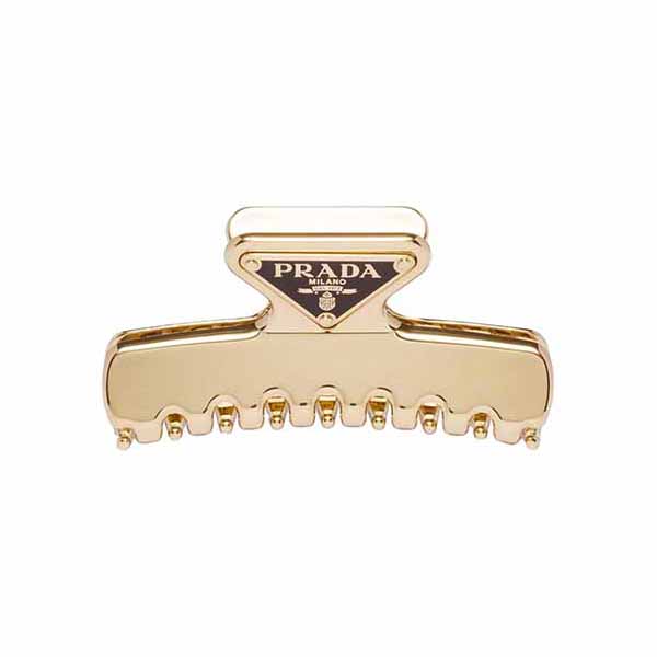 Triangle logo hair clip Hair accessories