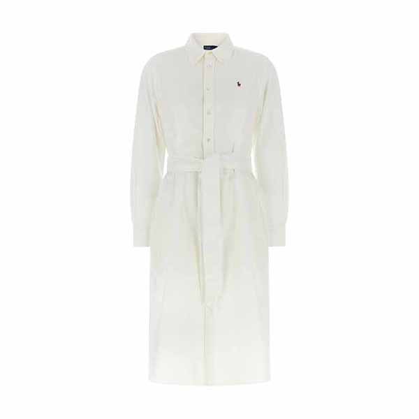 Logo embroidery chemisier dress Dresses