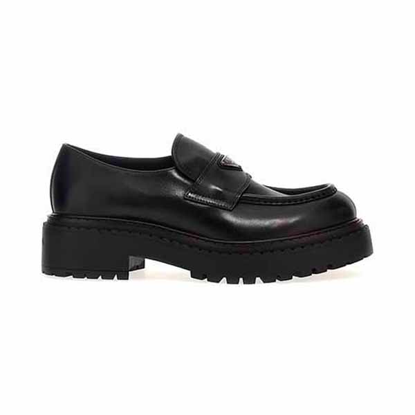 Logo leather loafers Loafers