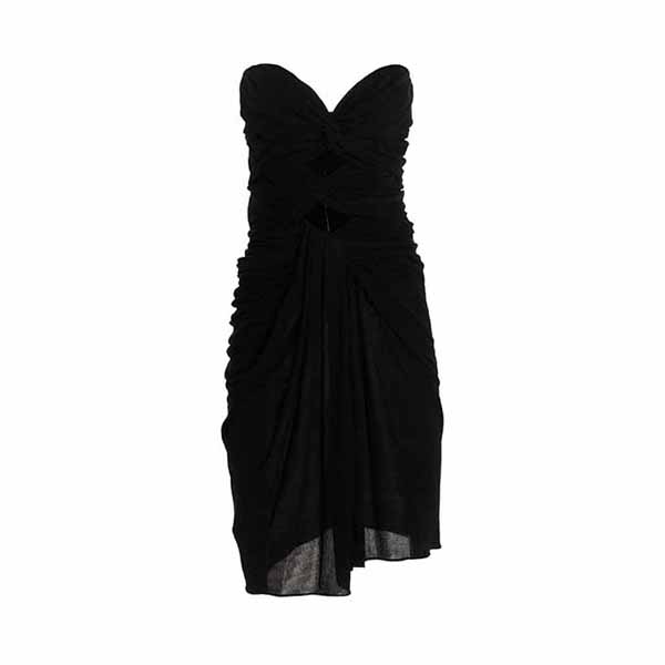 Draped cut out dress Dresses