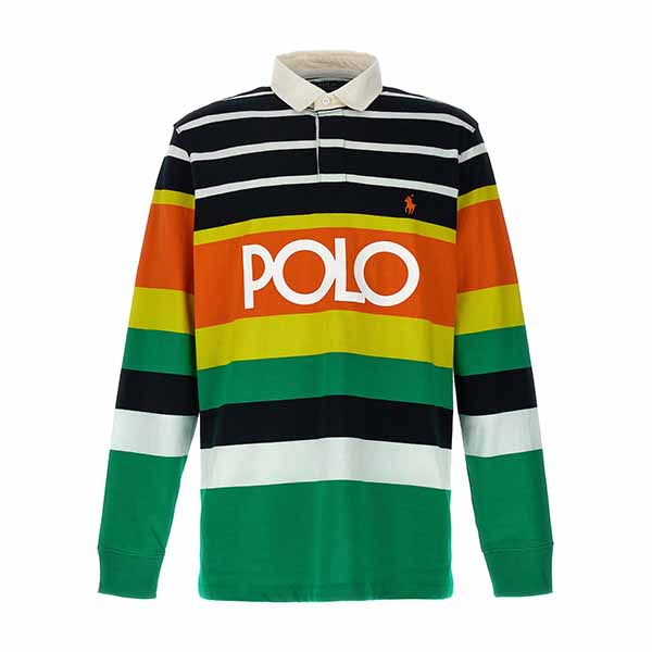 Logo striped polo shirt Polo